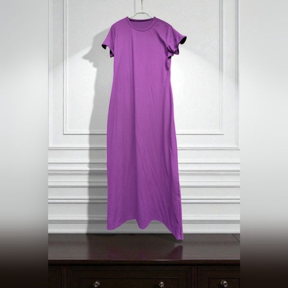 Sumche Bodycon Long Dress Dark Purple Size XL (New) - Picture 7 of 15